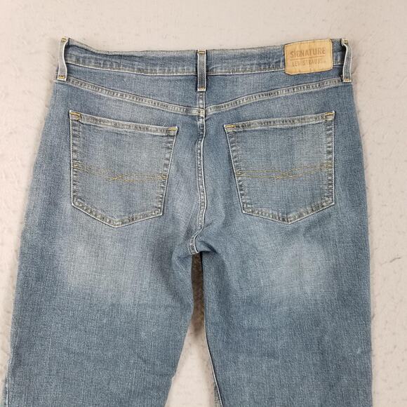 Levi Strauss Signature Jeans Mens 36x30 Straight Leg Stretch Denim Waterless - Picture 6 of 16